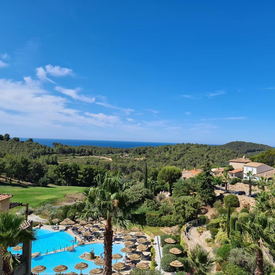 Hameau Des Amandiers - Vue Mer, Golf Et Vignes Appartement Saint-Cyr-sur-Mer Buitenkant foto
